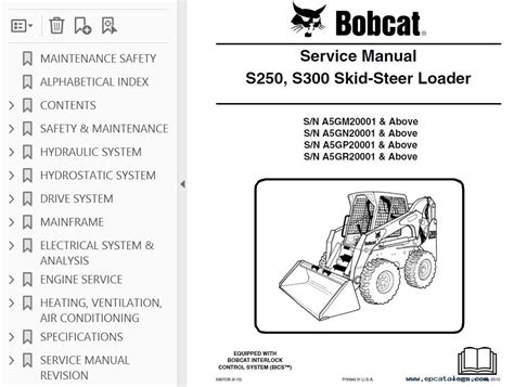 bobcat s250 skid steer loader repair manual|used s250 bobcat for sale.